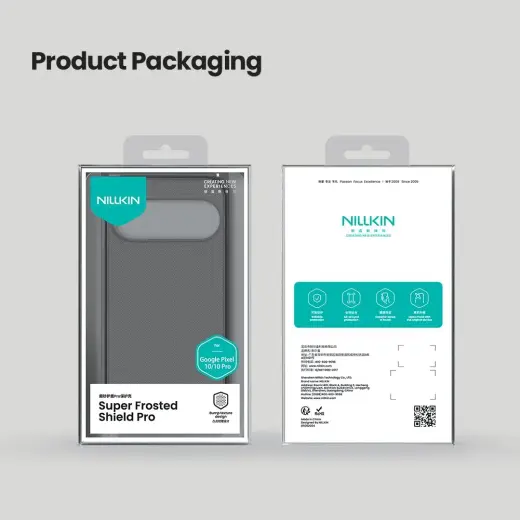 Nillkin Super Frosted PRO Back Cover for Google Pixel 10|10 Pro Transparent Black Foto 6
