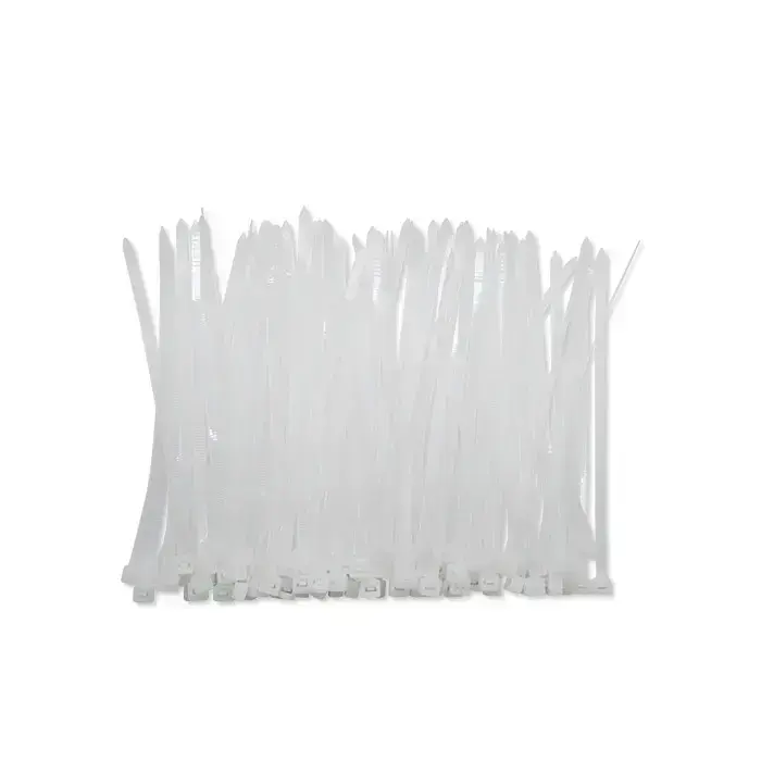 Qoltec Self-locking cable tie | 3.6*100 mm | 100 pcs. | Nylon66 | UV | White Foto 13