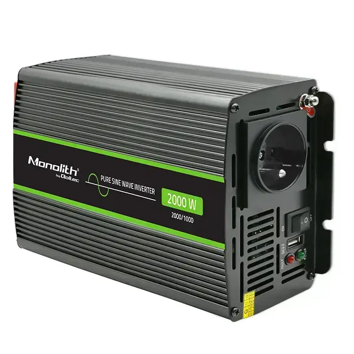Qoltec Pure Sine Wave Inverter Monolith | 1000W | 2000W | 12V to 230V Foto 10
