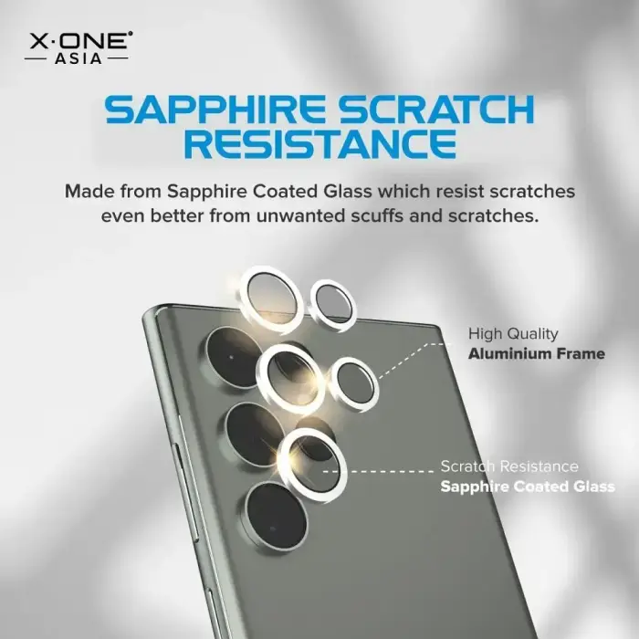 X-ONE Sapphire Camera Armor - for Samsung Galaxy S23/S23 Plus - silver Фото num