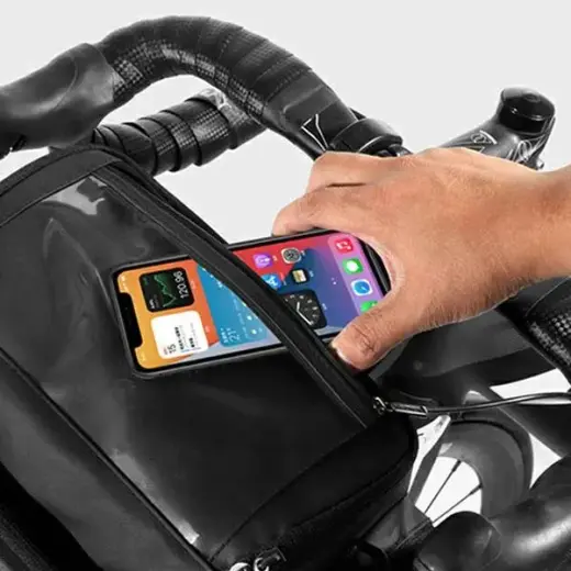 Torba na ramę roweru WILDMAN GS6 uchwyt rowerowy czarna|black Foto 9