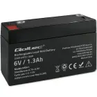 Qoltec AGM battery | 6V | 1.3Ah | Maintenance-free | Efficient| LongLife | for UPS, scale, cash register Foto 1