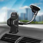 Car phone holder Forcell F-Grip Carbon Bracket arm 17cm windshield black Photo