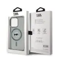 Karl Lagerfeld IML Karl Head Metal Frame MagSafe Case for iPhone 15 Pro Black — Photo 5