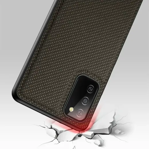 Dux Ducis Fino case covered with nylon material for Samsung Galaxy A03s green Photo