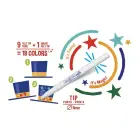 Flomasteri CARIOCA MAGIC, 9gab. + 1 burvju marķieris Foto 2