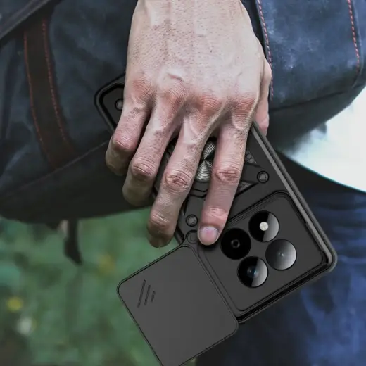 TECH-PROTECT CAMSHIELD PRO XIAOMI POCO M8 PRO | REDMI NOTE 15 PRO+ PLUS 5G MATTE BLACK Foto 7