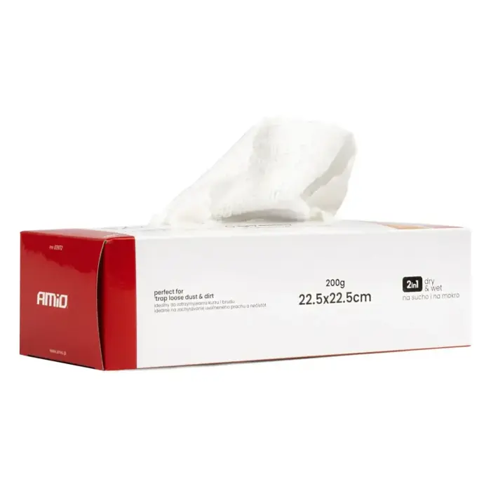 Mikrošķiedras salvešu iepakojums 22,5 × 22,5 cm 200 g AMIO-03972