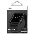 UNIQ etui Valencia Apple Watch Series 4|5|6|7|8|SE 45|44mm. grafitowy|graphite Фото num