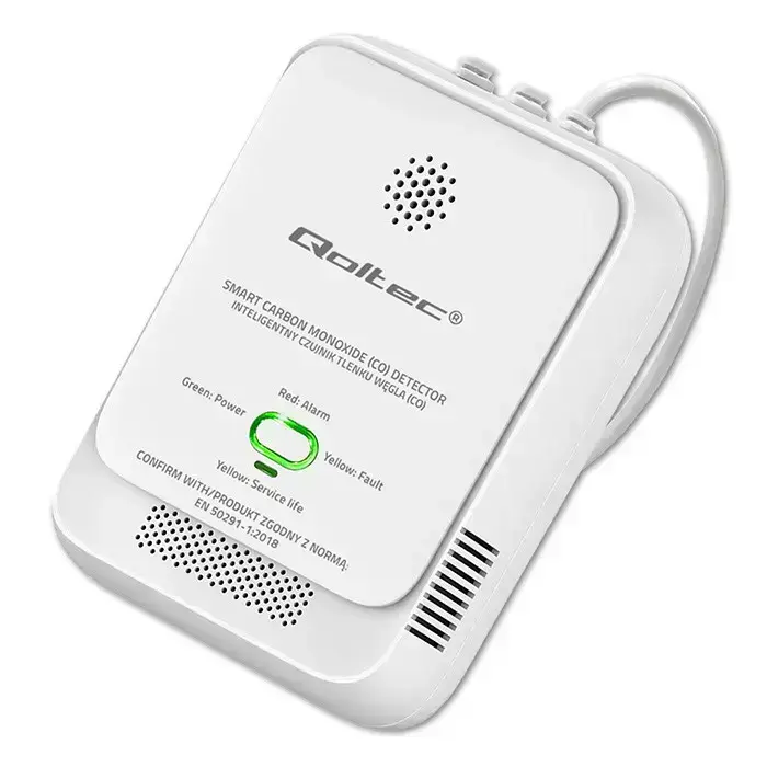 Qoltec Certified Carbon monoxide sensor | CO detector | alarm 85dB | LED Foto 10