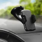 Car phone holder Forcell F-Grip Carbon HT1 windshield / dashboard black Photo