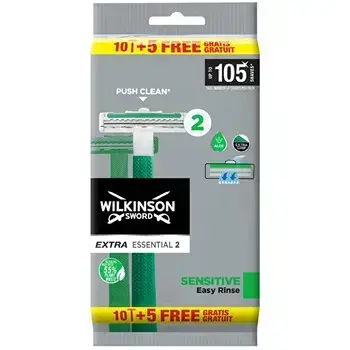 Wilkinson Essentials 2 Sensitive Maquinillas Desechables 15 U