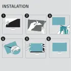 Qoltec Anti Blue Light Filter 23.8" | 16:9 | Eye protection | Anti Glare | Matt | for screen Foto 9