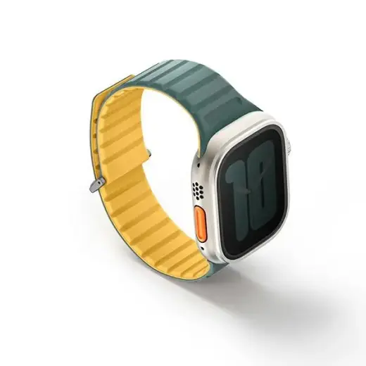 Uniq Revix Evo Magnetic Strap for Apple Watch 42 | 44 | 45 | 49 mm - Green-Yellow
