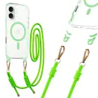 Tel Protect Strap Clear phone case for iPhone 17 green — Photo 1