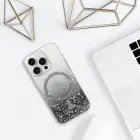 Tel Protect Moonlite maciņš ar MagSafe atbalstu telefonam iPhone 14 Pro Max melns caurspīdīgs — Foto 5