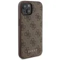 Zestaw Guess GUBPM5P15S4GEMGW iPhone 15 6.1" hardcase + Powerbank 5000mAh MagSafe brązowy|brown 4G Metal Logo Foto 4