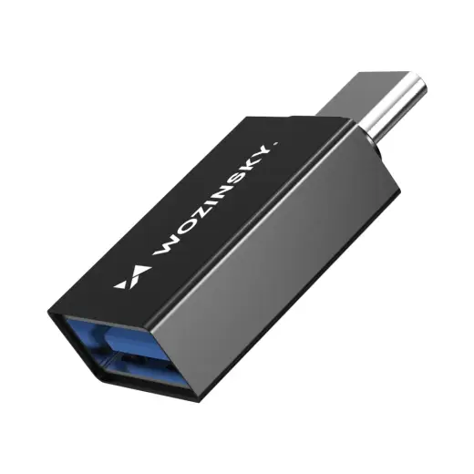 Wozinsky W10GY1S USB-C - USB-A 3.2 10Gb|s Adapter - Black Фото num