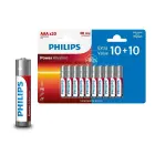 Battery PHILIPS AAA LR03 Blister 10+10pcs — Foto 1