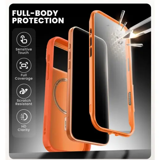 SUPCASE IBLSN ARES FLIP MAG MAGSAFE IPHONE 17 PRO MAX CORAL Foto 8