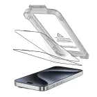 SZKŁO HARTOWANE TECH-PROTECT QUICK SET+ 2-PACK IPHONE 15 PRO BLACK — Foto 2