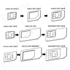 Noosa SIM Card Adapter Set + Key - White — Foto 4