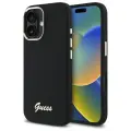 Guess GUHCP16MSMBSLK iPhone 16 Plus 6.7" black hardcase Silicone Script Metal Logo & Frame Foto 1
