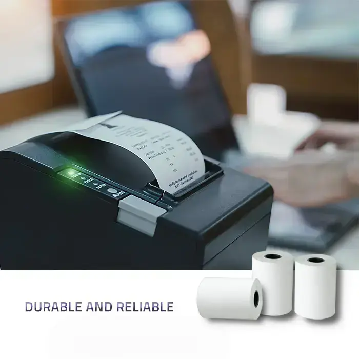 Qoltec Thermal roll 57 x 27 | 55g / m2 | 10 pcs. | BPA free Foto 5