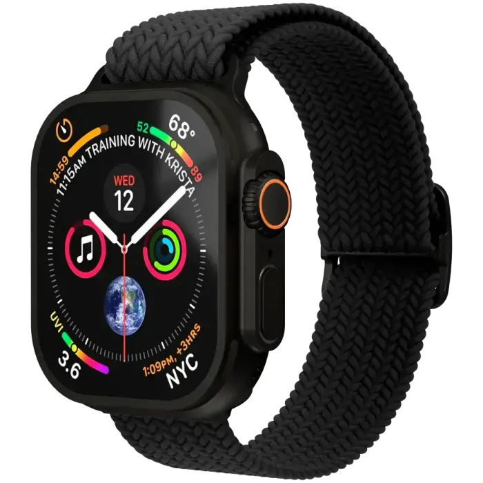 Woven Loop 44, 45, 46, 49mm One Size, All Black
