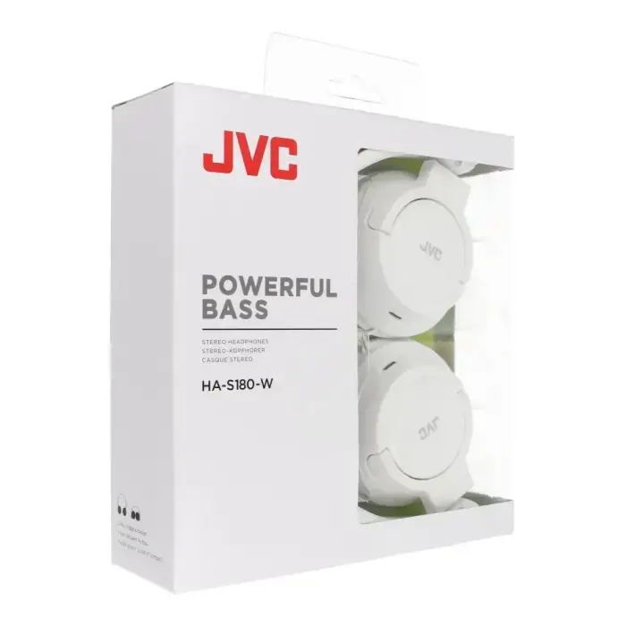 Wired Headphones jack 3,5mm JVC HA-S180-W white Foto 2