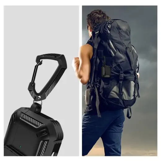 Tech-Protect X-Carbo case for AirPods Pro 1 | 2 - black Foto 5
