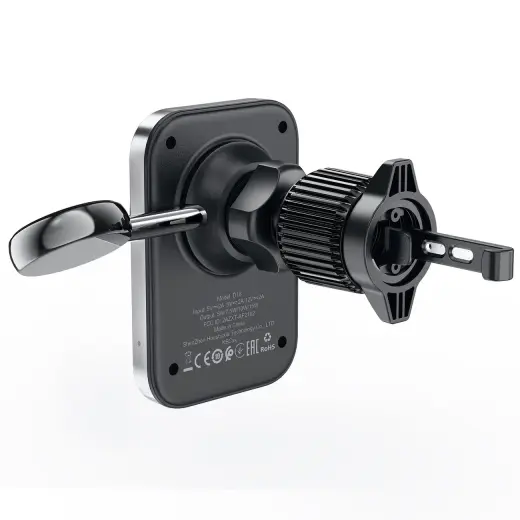 Acefast D18 car holder with MagSafe | Qi inductive charger + USB-A USB-C cable - black Photo