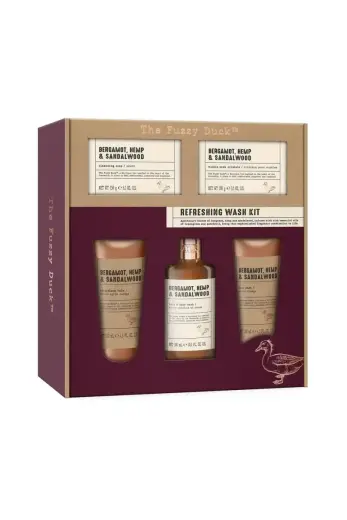 Debenhams Men the Fuzzy Duck Bergamot, Hemp & Sandalwood Men's Refreshing Wash Kit Gift Set Foto 2