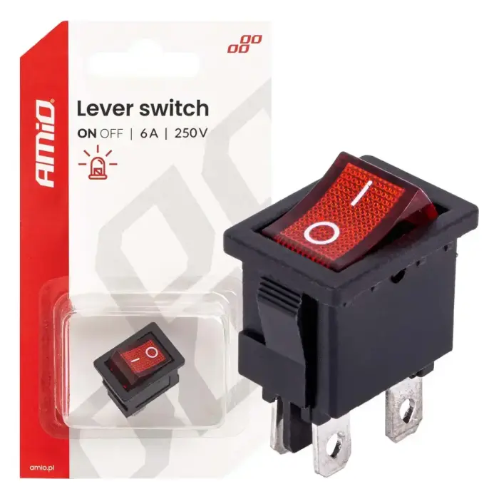 Lever switch 6A 250V AMIO-04439