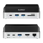 Orico MiniDock 10-in-1 Docking Station with SSD Hard Drive Bay - Silver Фото num