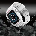 Protect Strap Band Band with Case for Apple Watch 7 | SE (41|40 | 38mm) Case Armored Watch Cover White Foto 6