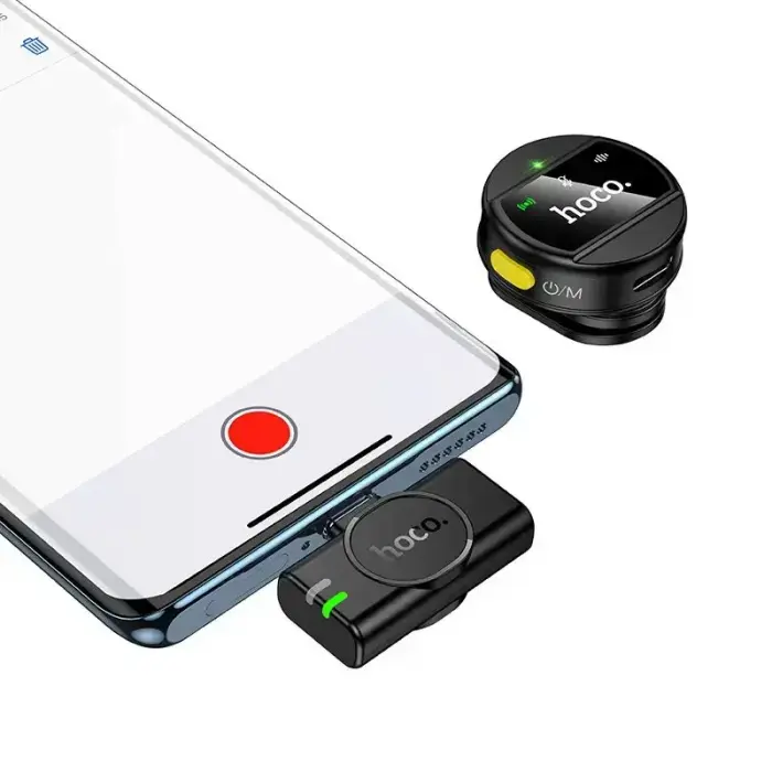 Wireless microphone USB C Hoco L21 black Foto 2