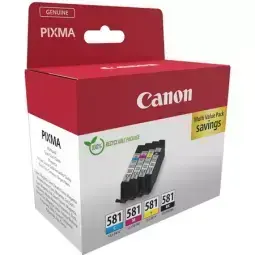 Tintes kasete Canon CLI-581 Multipack Black/Cyan/Magenta/Yellow