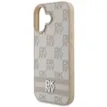 DKNY DKHCP16SPCPTSSP iPhone 16 6.1" różowy|pink hardcase Checkered Pattern & Printed Stripes — Foto 6