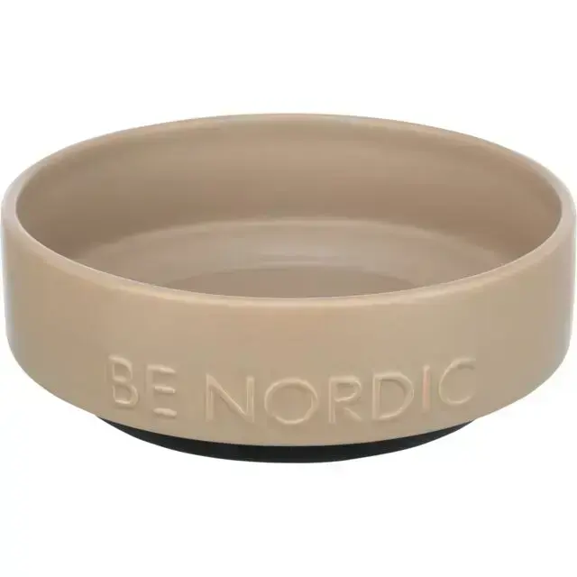 Bļoda dzīvniekiem, keramika - Trixie BE NORDIC bowl, ceramic|rubber, 1.2 l|ø 18 cm