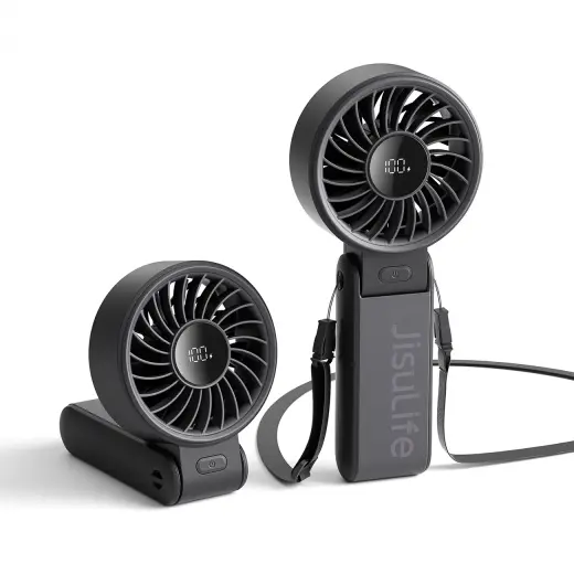 Jisulife Handheld Fan Life7 5000mAh Portable USB Fan - Black Foto 2