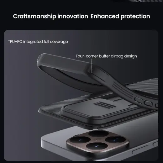 Nillkin CamShield PRO Hard Case for Xiaomi 15T Pro Black Foto 4