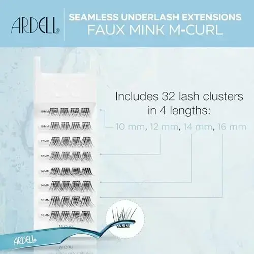 Ardell Seamless False Eyelashes, Fauxmink M Curl, 32 CT Foto 5
