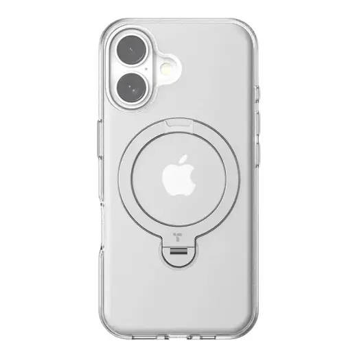 Torras Ostand Spin Case for iPhone 16 Plus (Transparent) Фото num