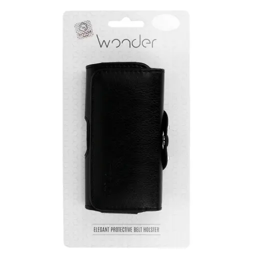 WONDER Belt Holster (SIZE 12) for Huawei Y3-2|Nokia 630|Samsung A310|G350|G360|I9100|Sony Z3 mini black, leather Фото num