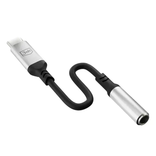 3mk USB-C adapter - 3.5 mm minijack - silver Photo