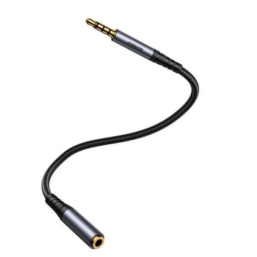 Joyroom stereo audio cable AUX 3.5 mm mini jack (male) - mini jack (female) 1.2 m black (SY-A09) Photo