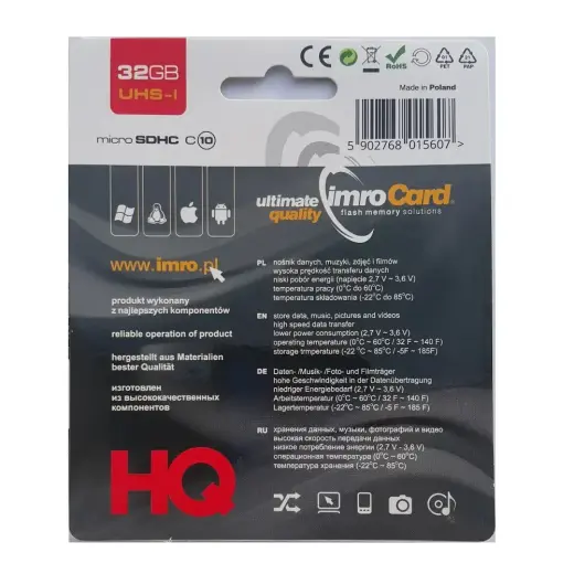 Imro MicroSD 32GB cl.10 | UHS-I Foto 2