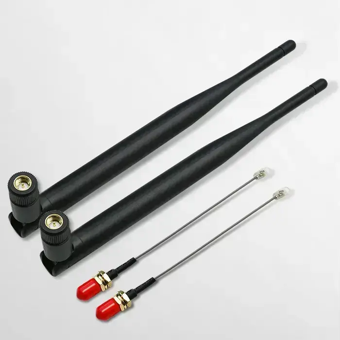 Qoltec Wi-Fi antenna 2.4/2.5 GHz | 5.1/5.8 GHz | 5dBi | omnidirectional | Indoor Photo