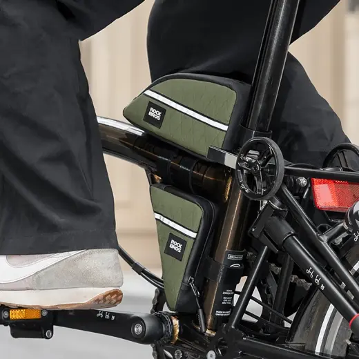 Rockbros Triangle Bike Frame Bag 0.3l - Green Фото num